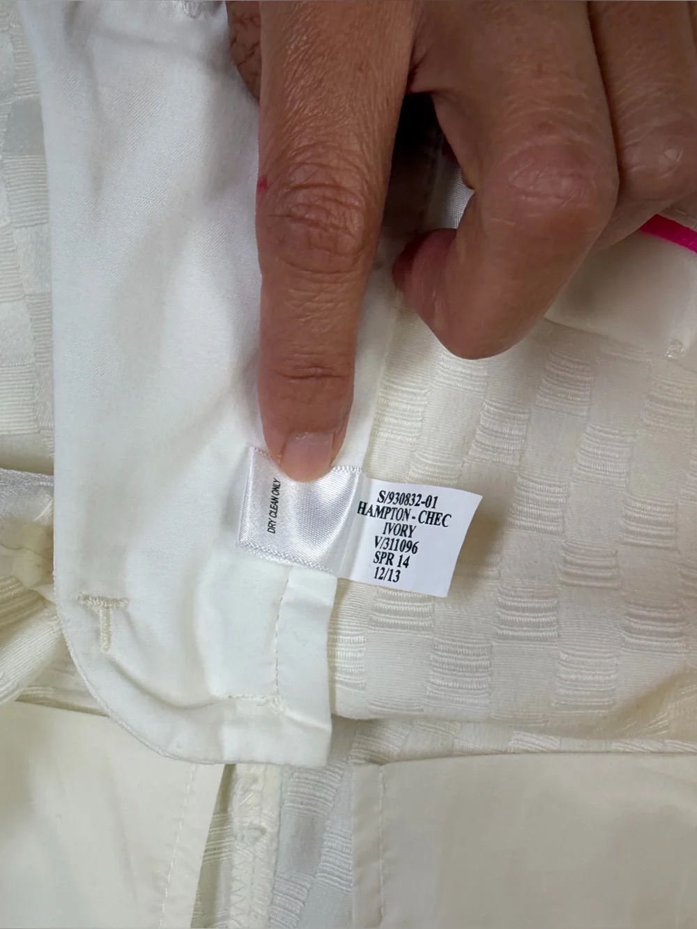 Banana Republic Subtle Hampton Petite Pants Size 0P Ivory